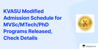 KVASU Modified Admission Schedule for MVSc/MTech/PhD Programs Released, Check Details